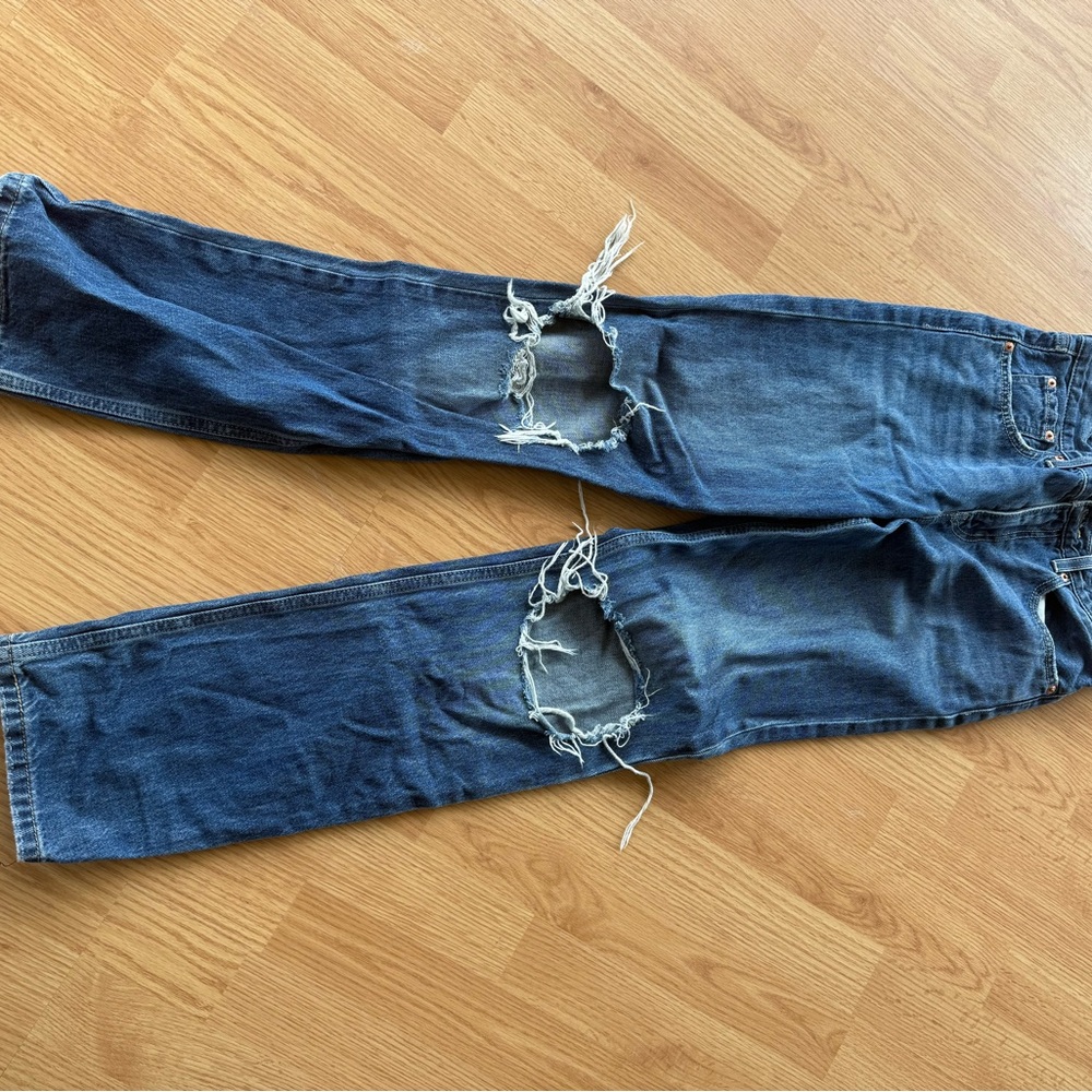 Levi's Blue Denim Women's Jeans - Picture 3 of 5